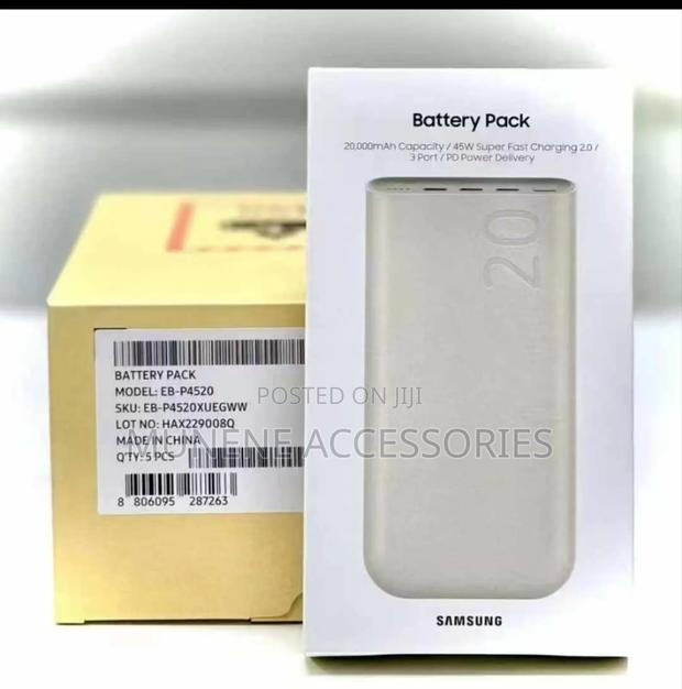 Samsung 20000mah USB C 45W Charging Power Bank Battery Pack