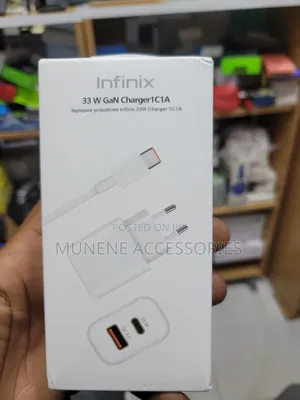 Infinix 33W Gan Superfast Charger With Pd USB C