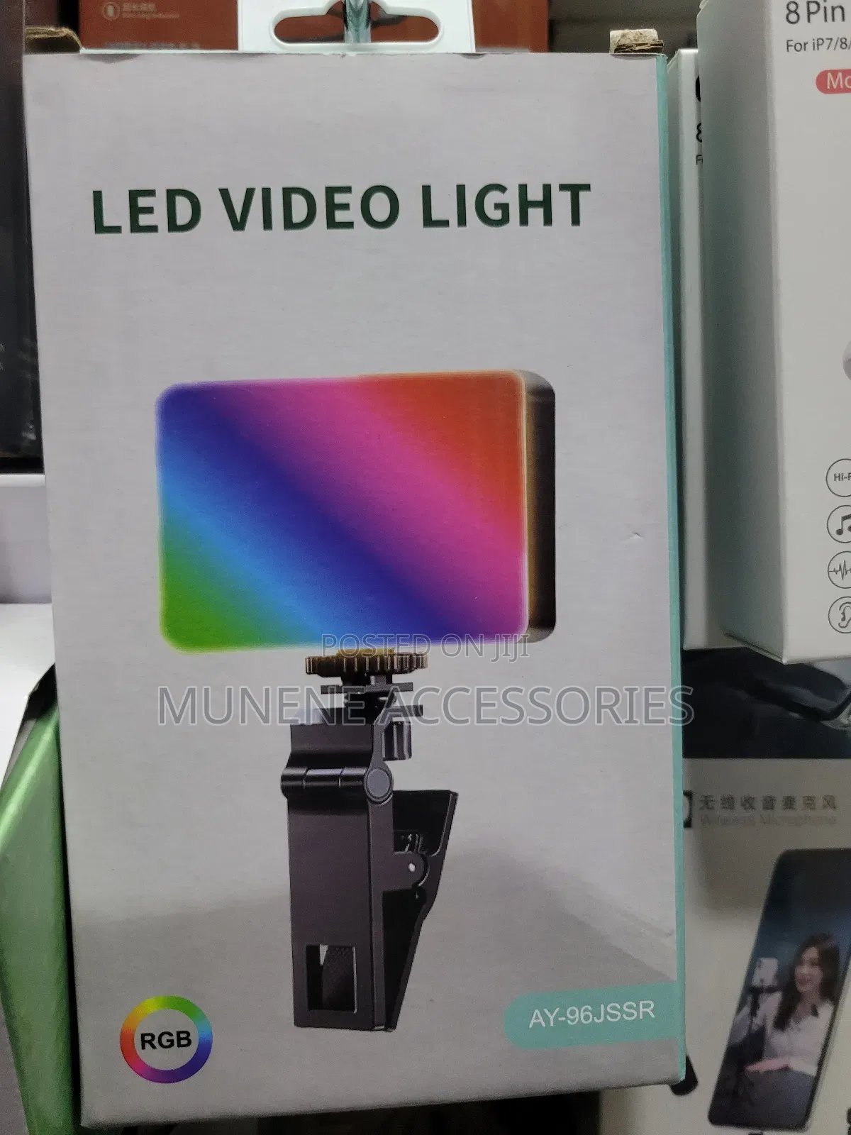 Rechargable LED RGB Panel Camera Phone Light With USB C In