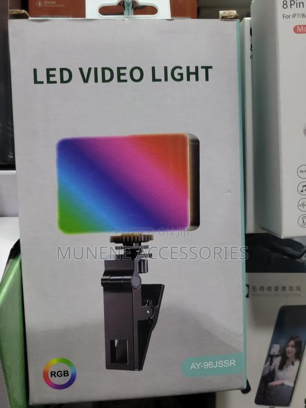 Rechargable LED RGB Panel Camera Phone Light With USB C In - main view