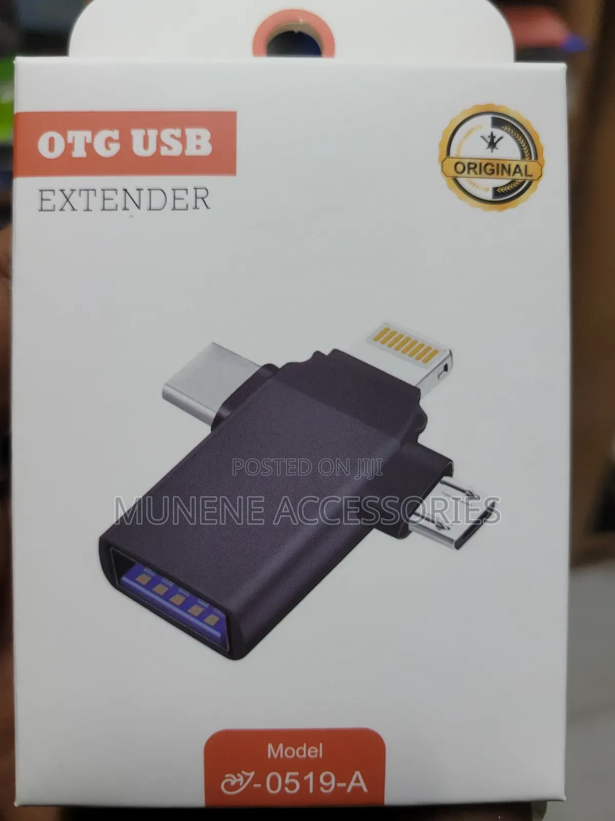 USB C Lightning and Micro 3in1 OTG Extender