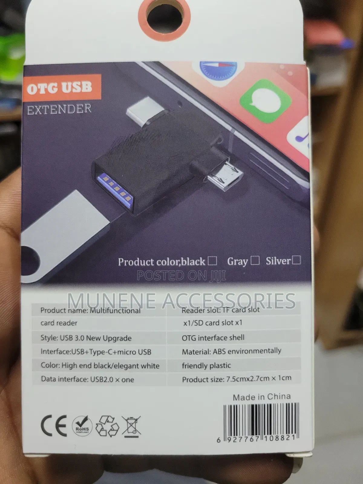 USB C Lightning and Micro 3in1 OTG Extender