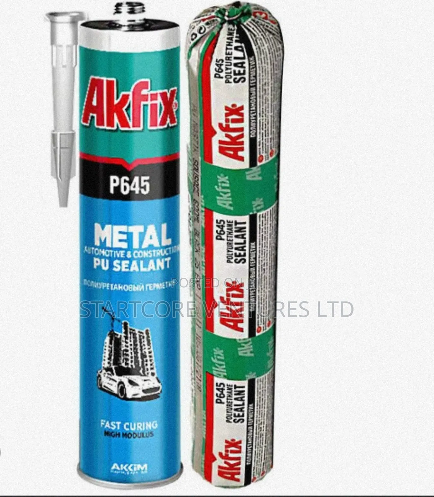 Akfix P645 PU Sealant 600ml Black/White