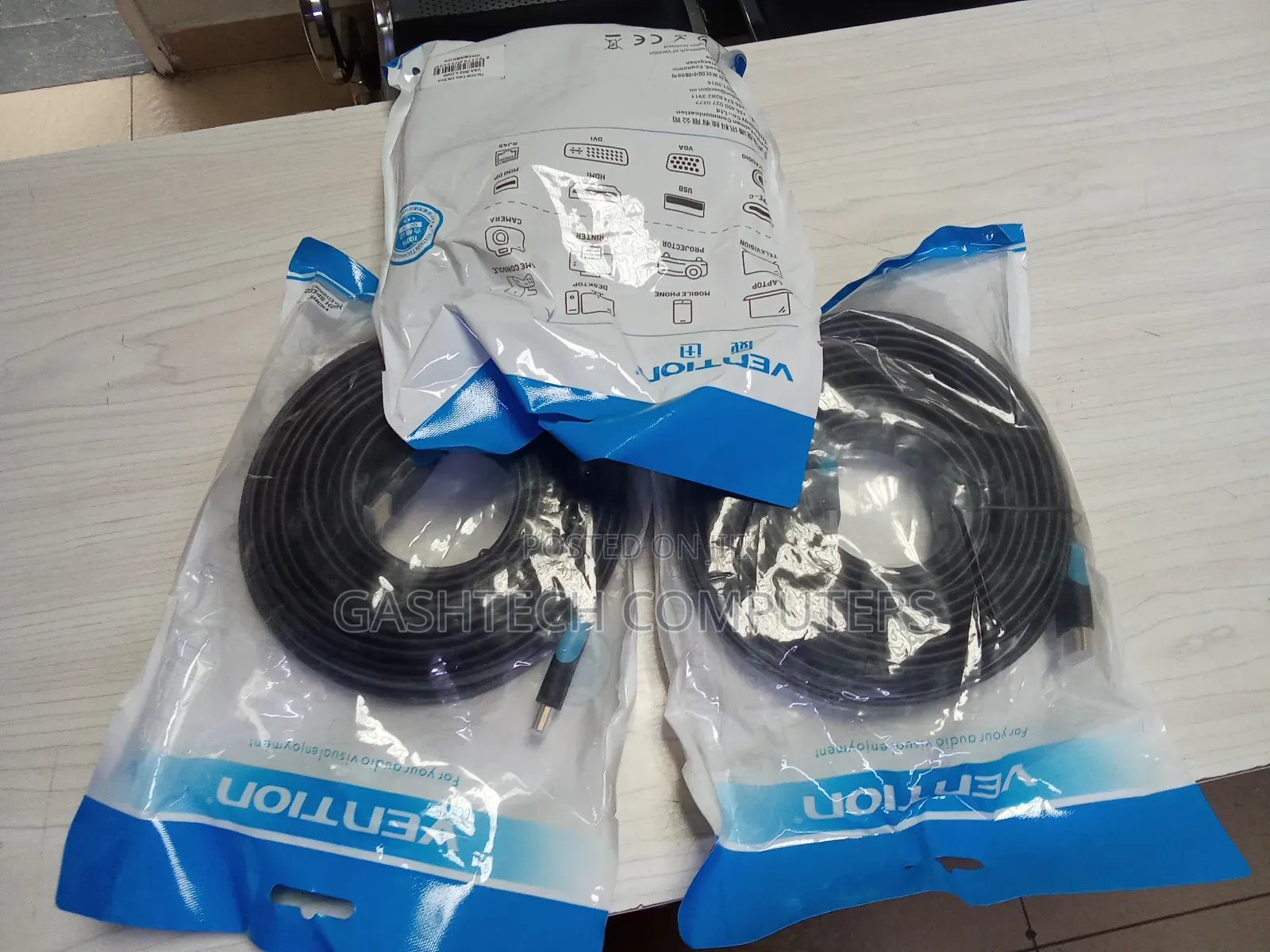 Flat Vention 10M HDMI Cable