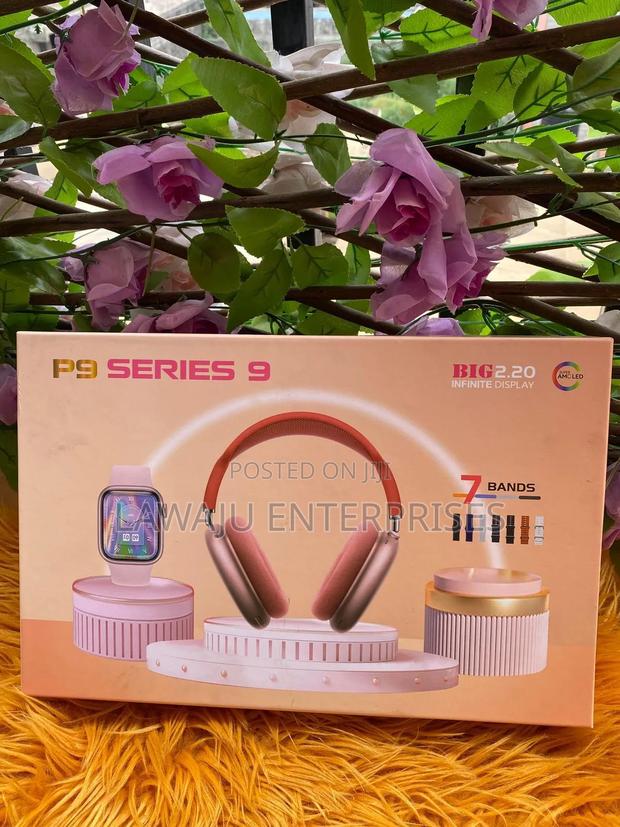 P9 Smart Watch With Headphones Gift Set