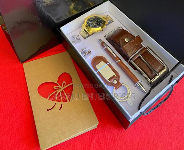 5 in 1 Men's Valentine's Gift Set With Belt - main view