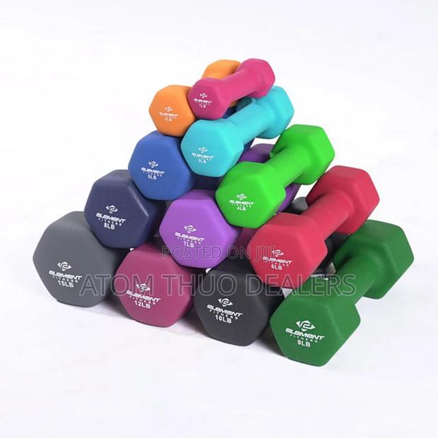 Neoprene Coated Dumbell Set - main view