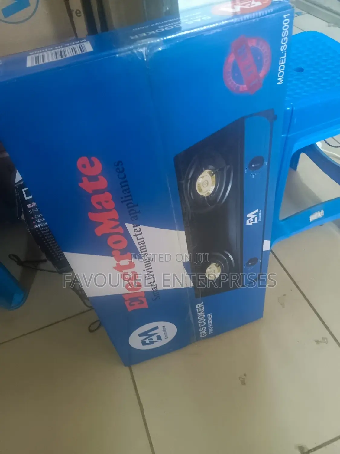 Electromate 2 Burner Stainless Cooker Autoignation