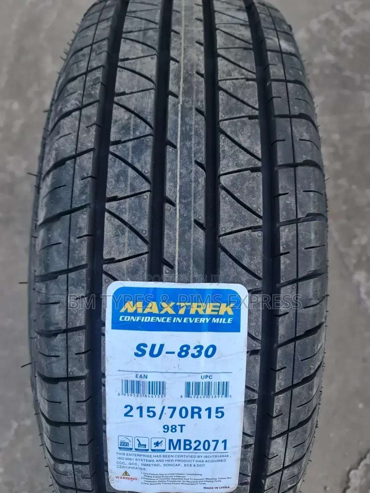 215 /70 R15 Maxtrek Tyres.