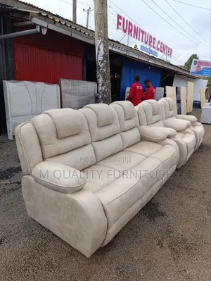 5 Seater Semi Recliner Living Room Sofa