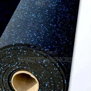 Blue Spotted Gym Roll 8mm 1×10m