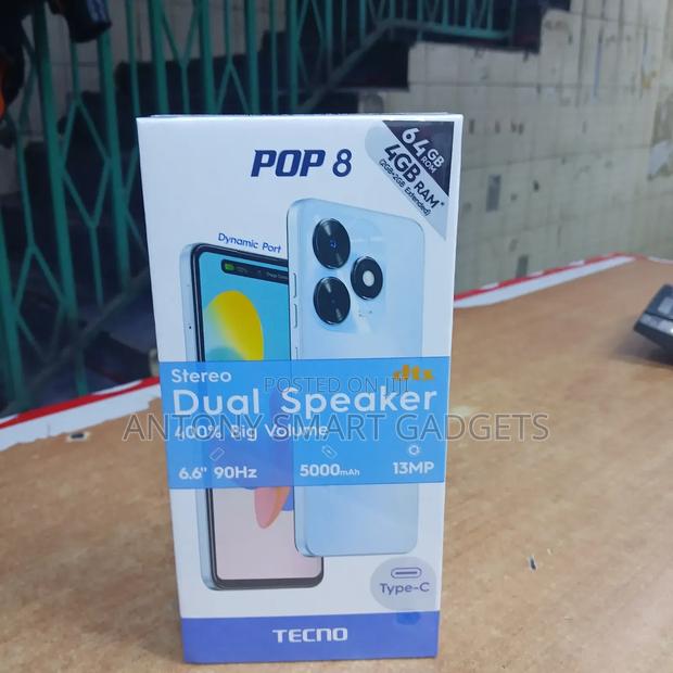 New Tecno Pop 8 64 GB Black - main view