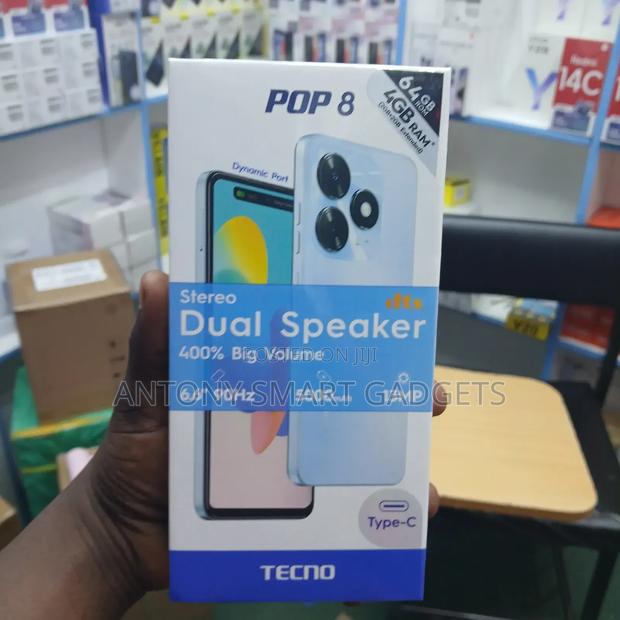 New Tecno Pop 8 64 GB Black - thumbnail 3