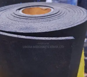 Black Gym Rubber Roll 8mm