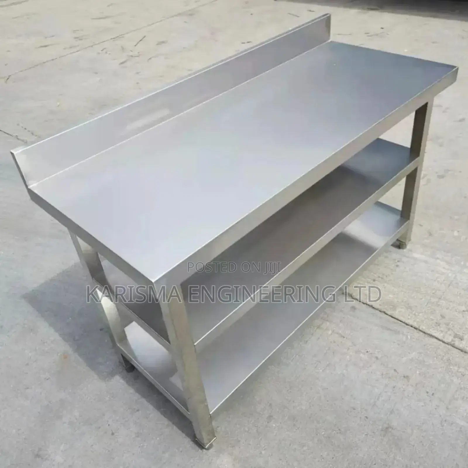 Working Table With Two Undershelves