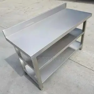 Working Table With Two Undershelves