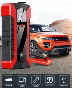 Portable Car Booster 12v Jump Start Kit With Inflator