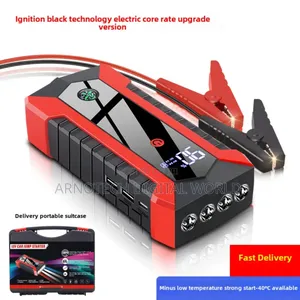 Portable Car Booster 12v Jump Start Kit With Inflator