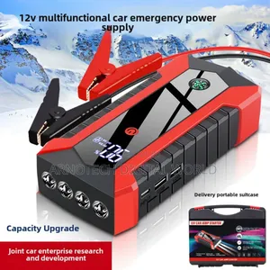 Portable Car Booster 12v Jump Start Kit With Inflator