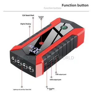 Portable Car Booster 12v Jump Start Kit With Inflator
