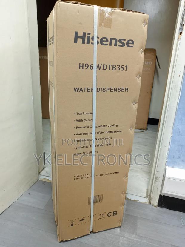Hisense H96wdtb3s1 Water Dispenser Black Hot, Normal Cold - thumbnail 2