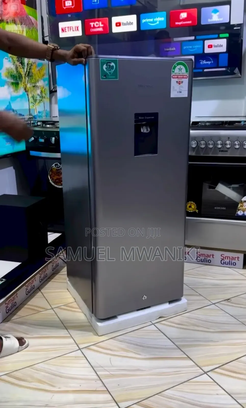 Hisense Fridge 176 Liters With Water Dispenser Single Door