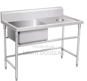 Stainless Steel Single Sink With Round Chute