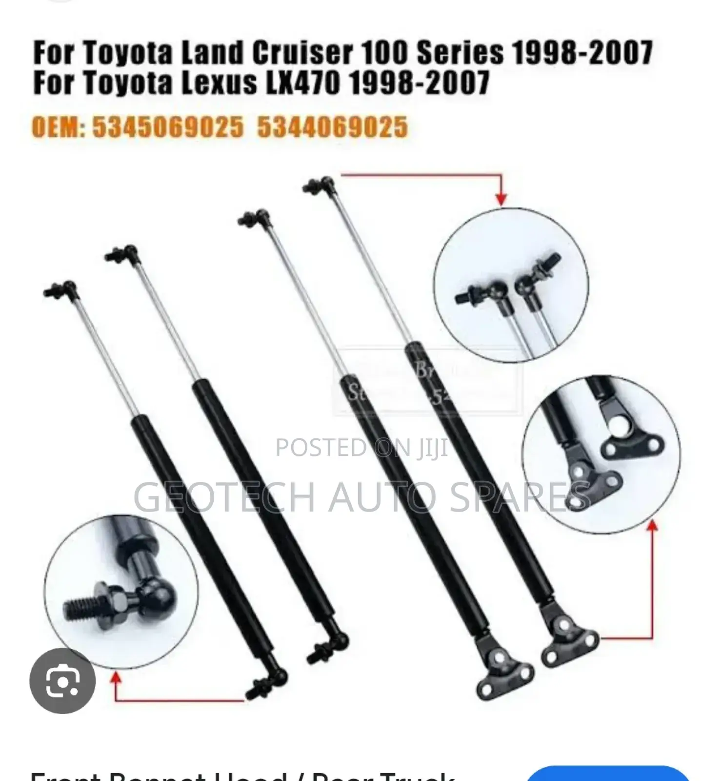Toyota Prado Fj100 Boot Shock