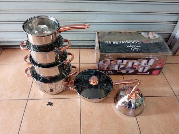 Stainless Steel Cookware Set/12pc Induction Sufuria - thumbnail 2