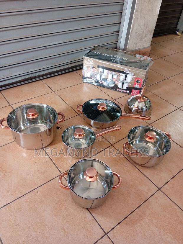 Stainless Steel Cookware Set/12pc Induction Sufuria - thumbnail 9