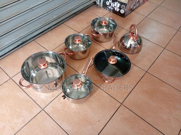 Stainless Steel Cookware Set/12pc Induction Sufuria - thumbnail 3