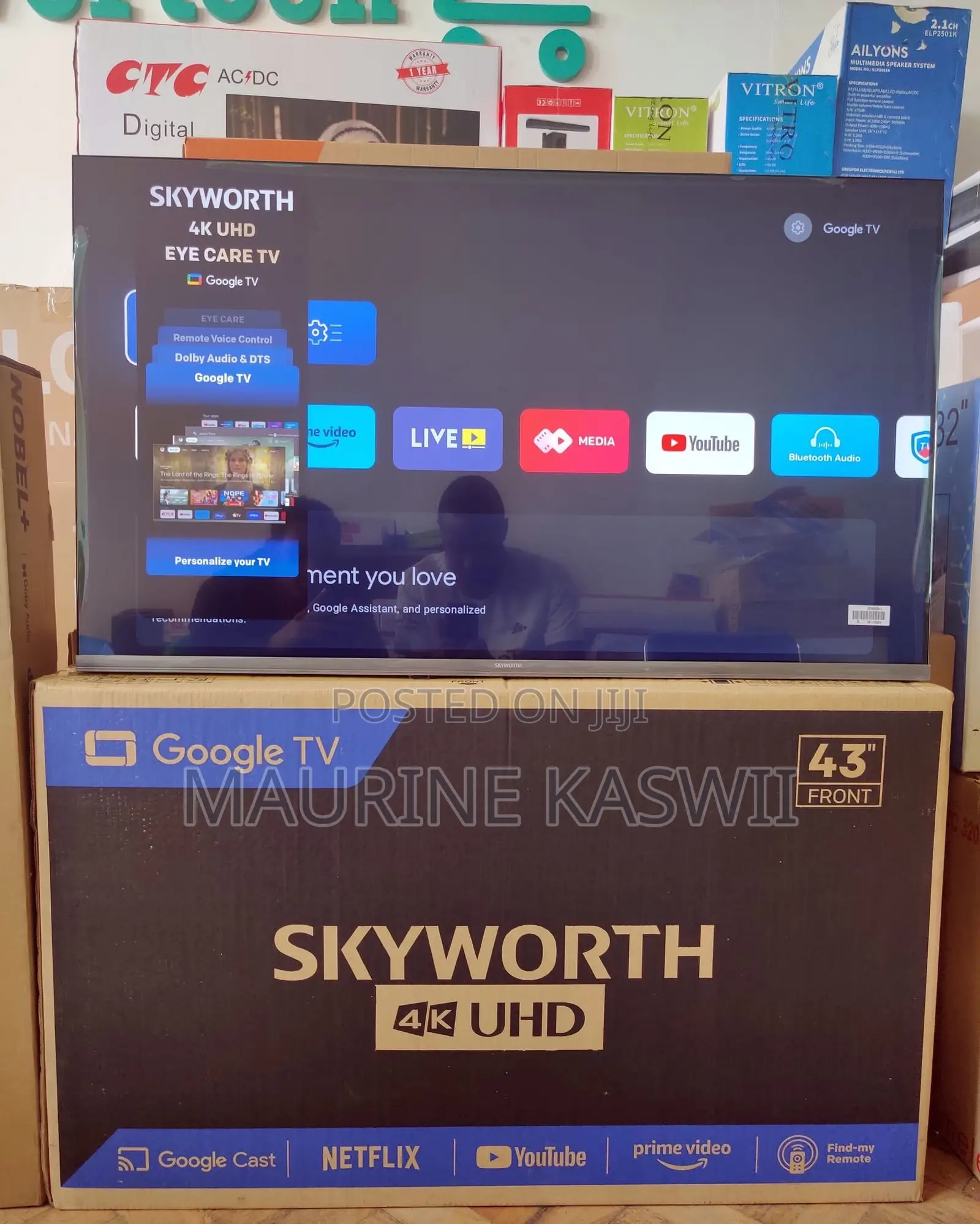 Skyworth 43′′ Smart Google Tv (New 2025)