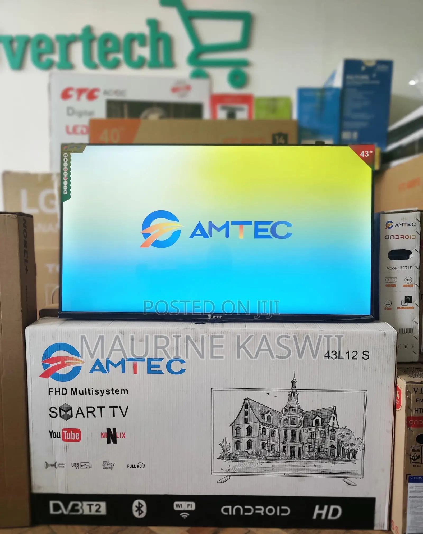 Amtec 43′′ FHD Smart Android TV- 43L12