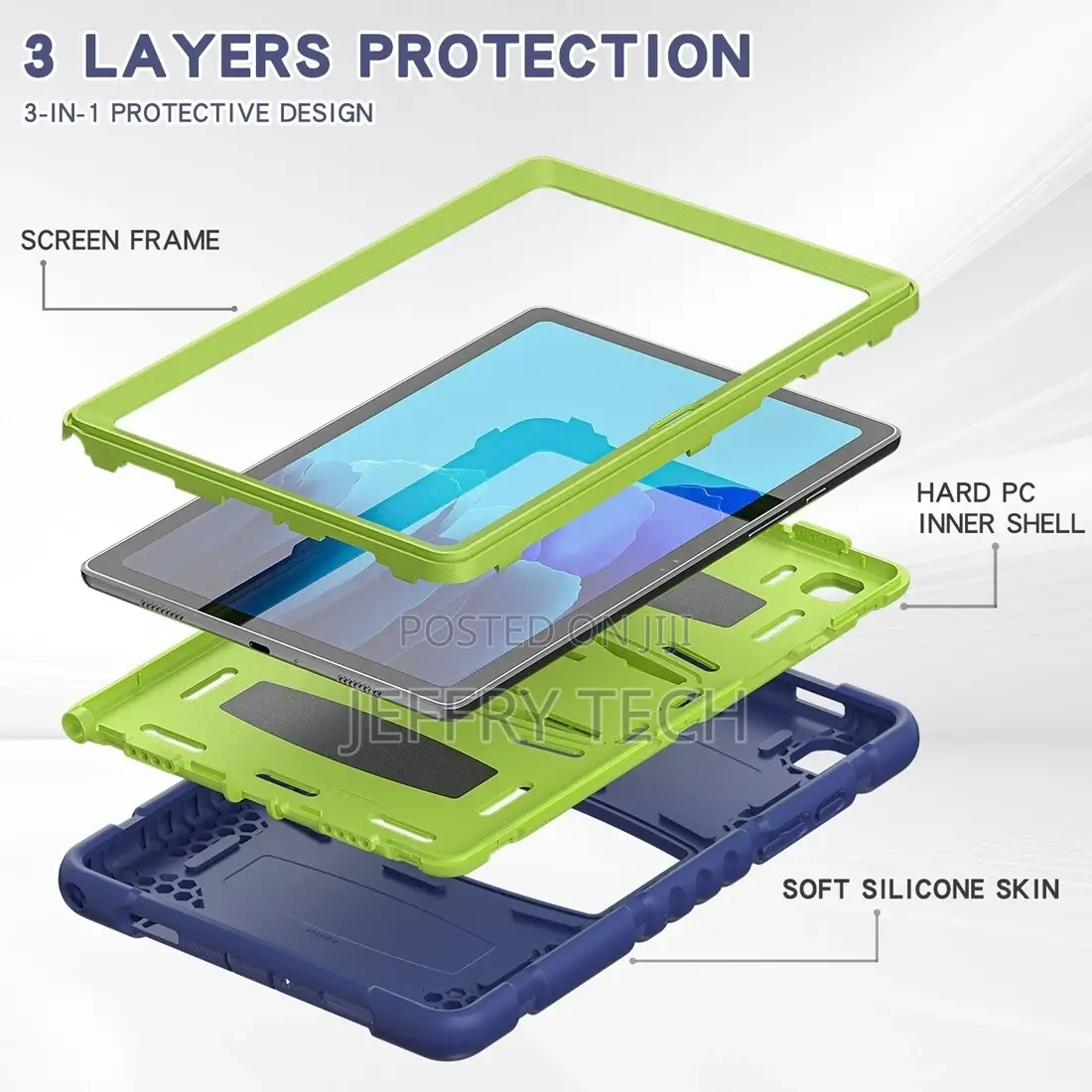 For Samsung Galaxy Tab A7 T500 Casenavybluelime