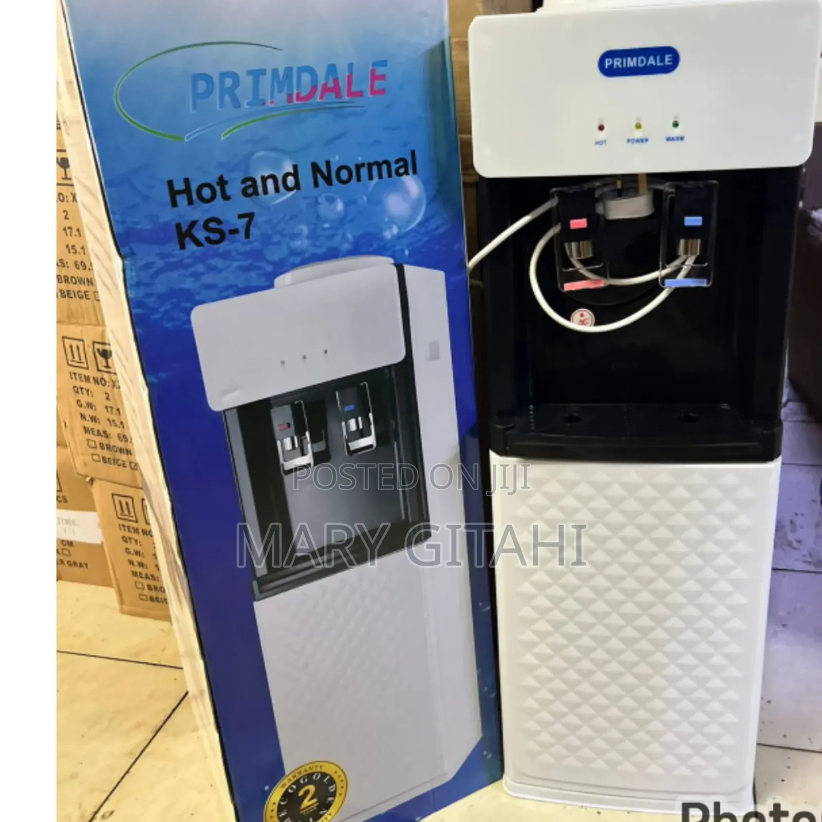Water Dispenser Primadel 2 Tap Hot and Normal