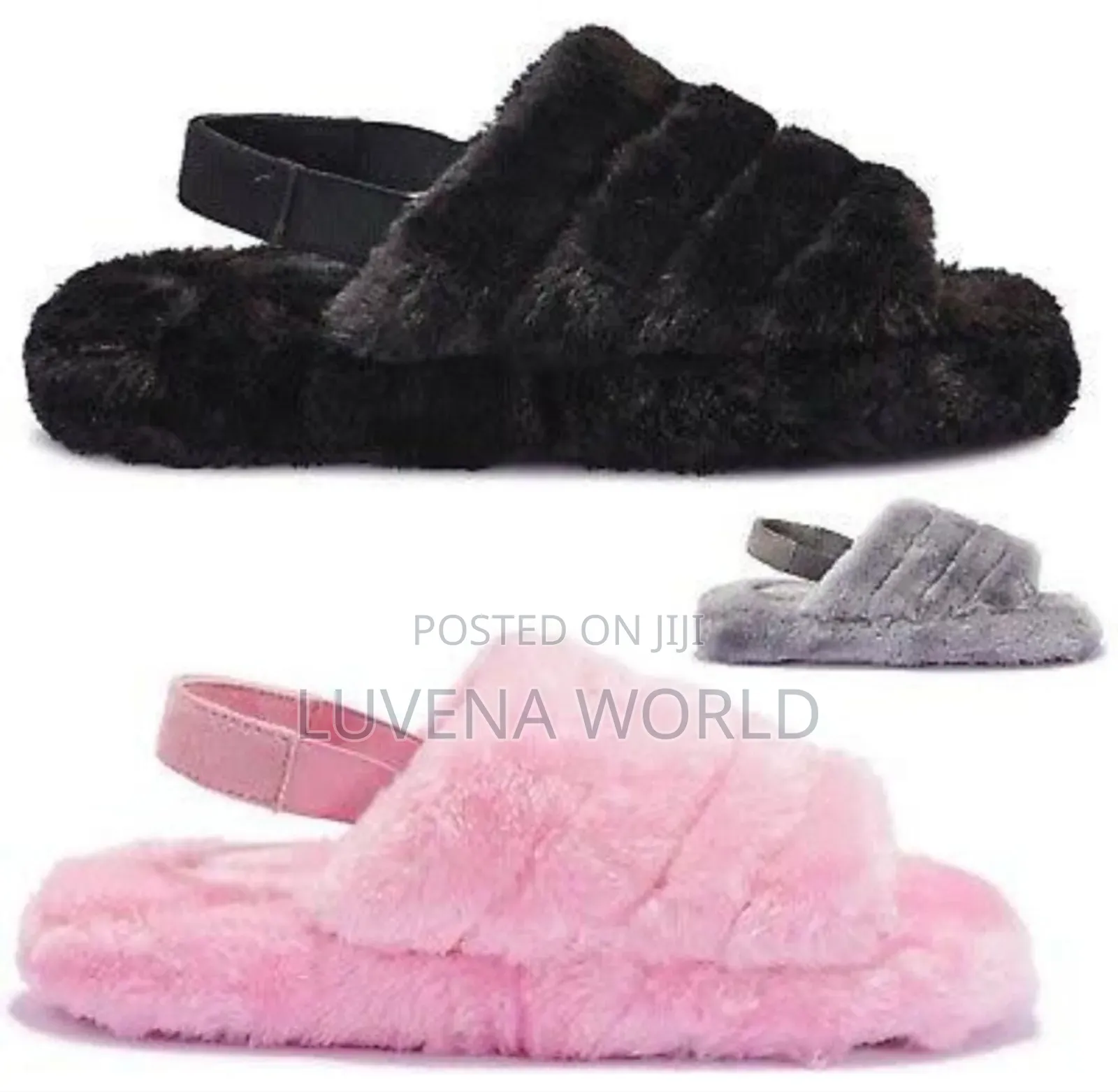 Ladies Fluffy Sandals