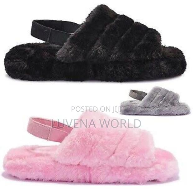 Ladies Fluffy Sandals - thumbnail 3