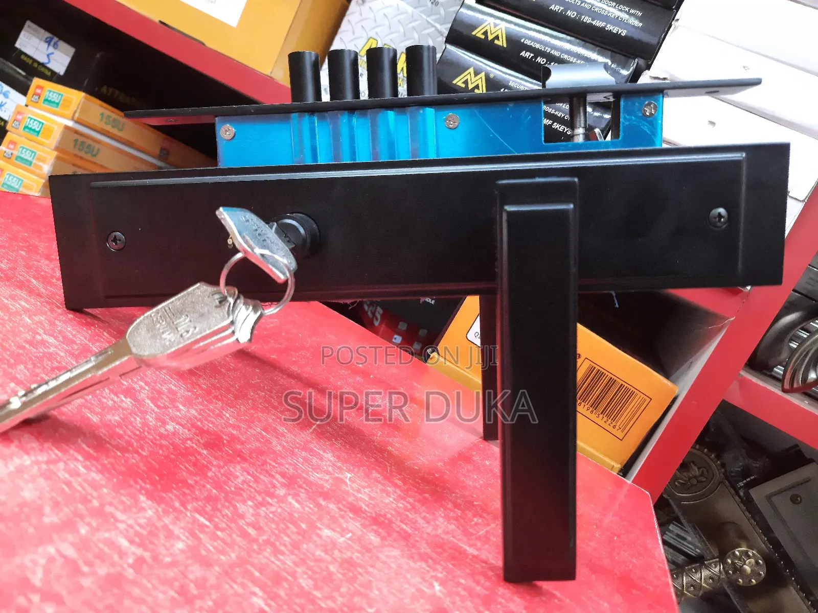 Black 4 Pin German Door Lock or Wooden