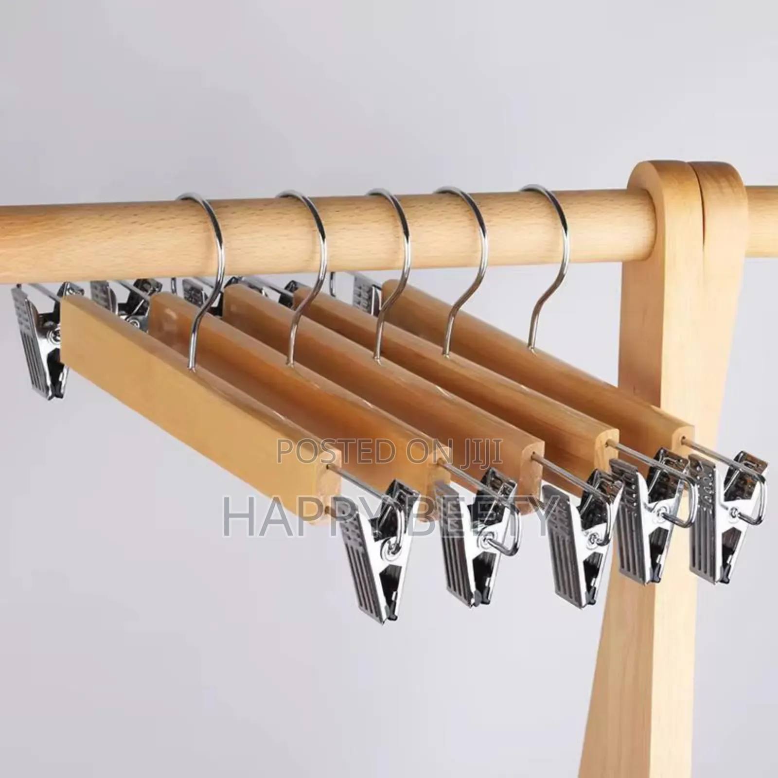 *High Grade Natural Wooden Hangers Skirt Pants Hangers