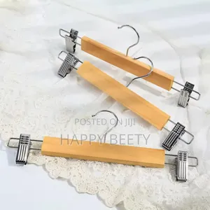 *High Grade Natural Wooden Hangers Skirt Pants Hangers
