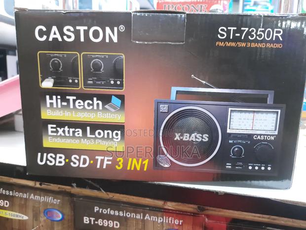 Caston ST-7350R Fm Mw Sw Rechargeable Radio.Use D Batteries