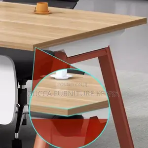 Office Tables:1.8meters Pedestal L-Shape Wood Executive Desk