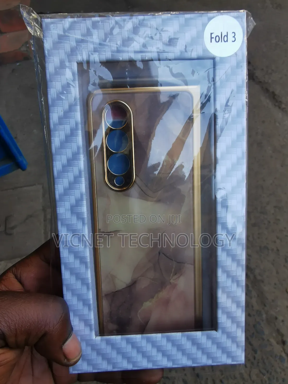 Galaxy Z Fold 3 Samsung Marble Back Cover