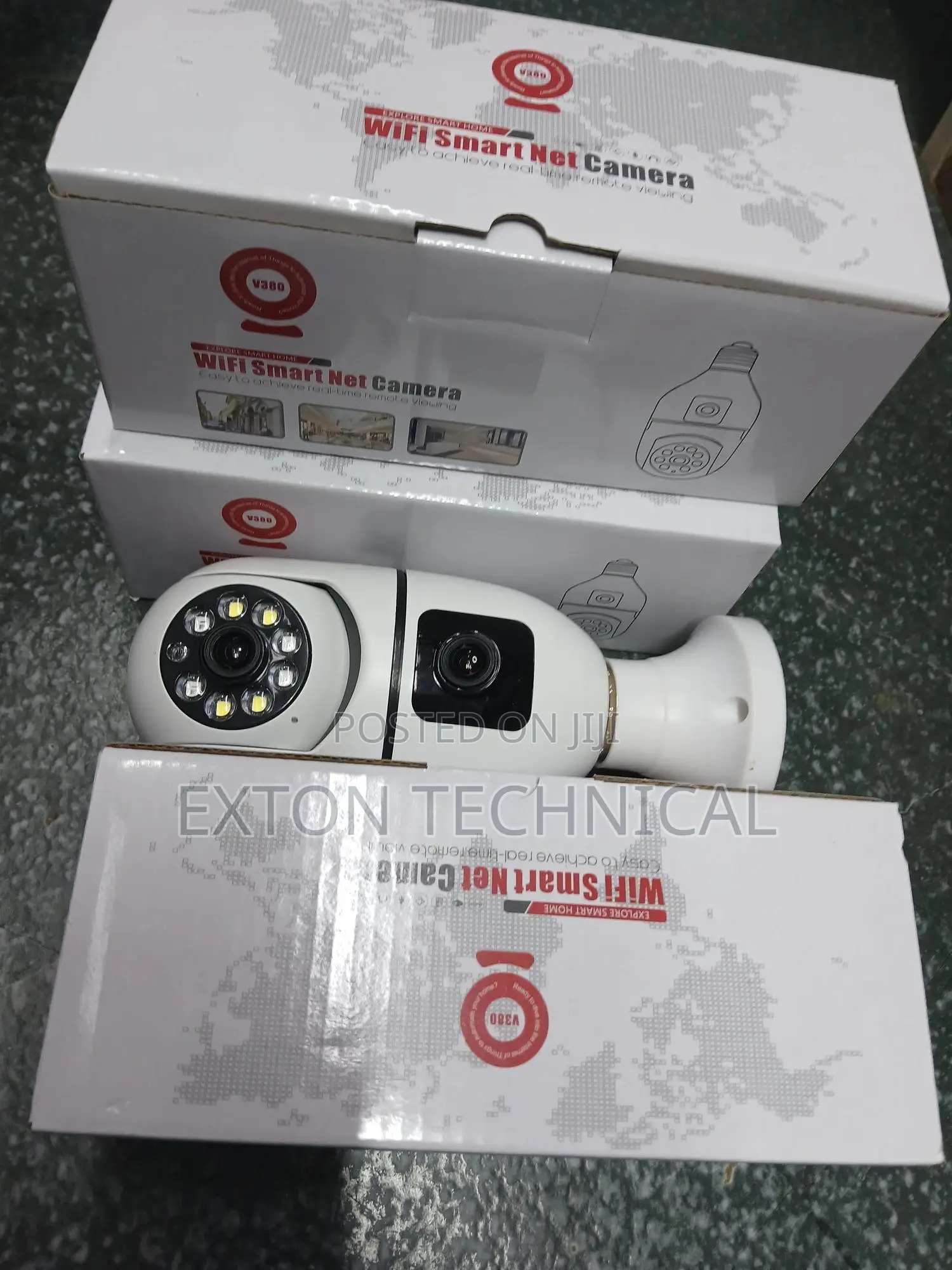 Rotating Dual Lens Bulb V380 Pro Bulb Camera Wifi PTZ Camera