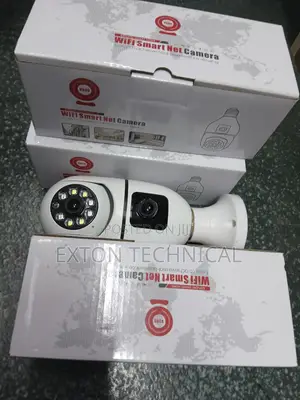 Rotating Dual Lens Bulb V380 Pro Bulb Camera Wifi PTZ Camera