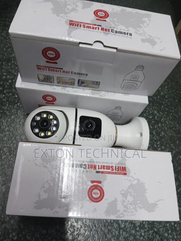 Rotating Dual Lens Bulb V380 Pro Bulb Camera Wifi PTZ Camera