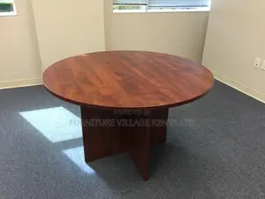 Boardroom Tables; Round Office Conference Table in Brown