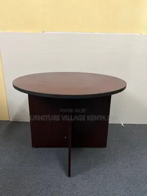 Boardroom Tables; Round Office Conference Table in Brown