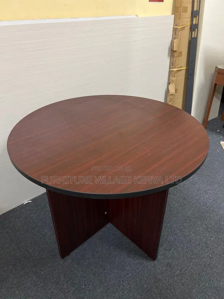 Boardroom Tables; Round Office Conference Table in Brown