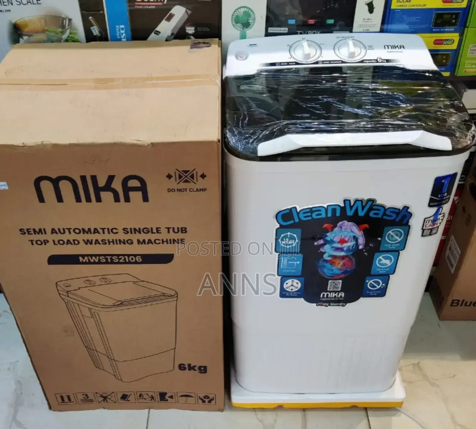 Mika 6kg 1 Tub Top Load Washer